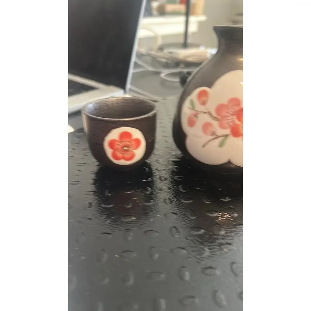 Sake Set - pitcher and two cup set